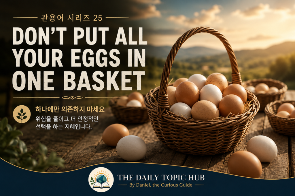 관용어 시리즈 #25: Don’t Put All Your Eggs in One Basket