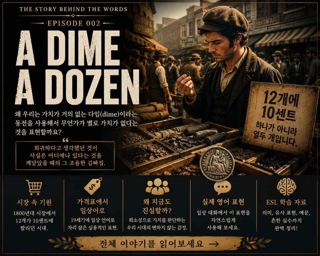 관용어 시리즈 #2: A Dime a Dozen