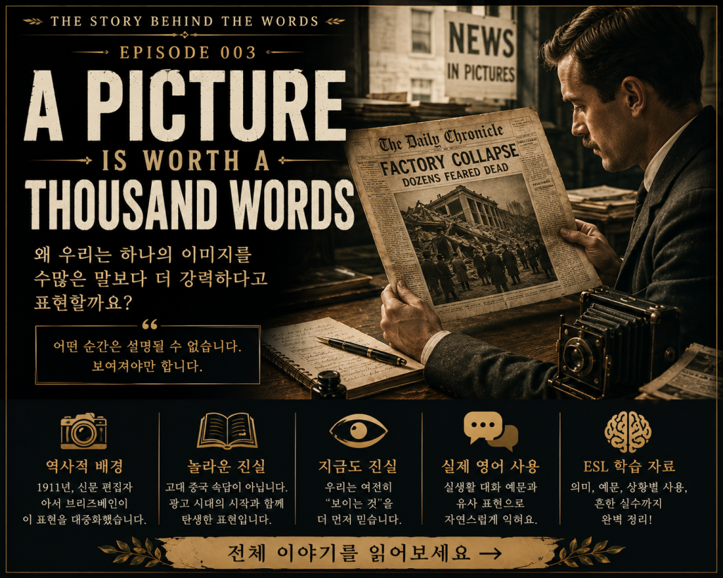 관용어 시리즈 #3: A Picture is Worth a Thousand Words