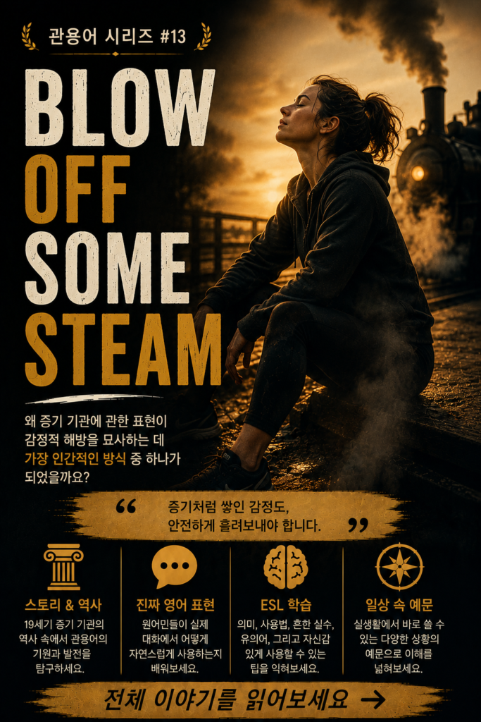 관용어 시리즈 #13: Blow Off Some Steam