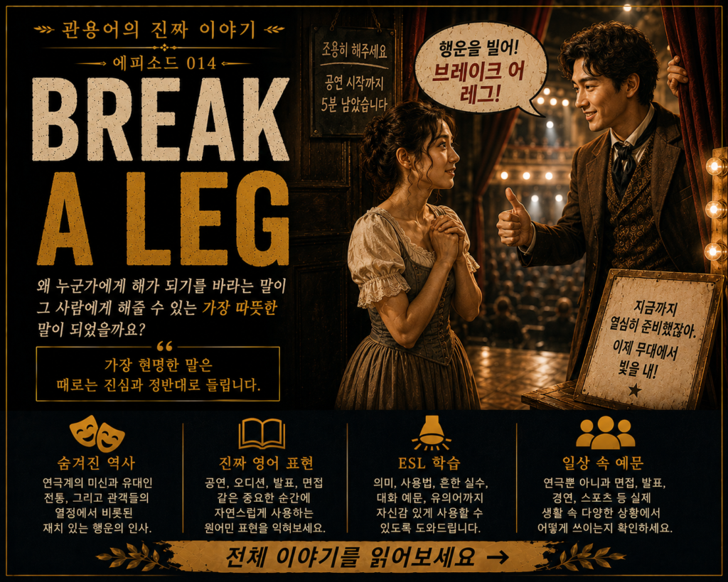 관용어 시리즈 #14: Break a Leg