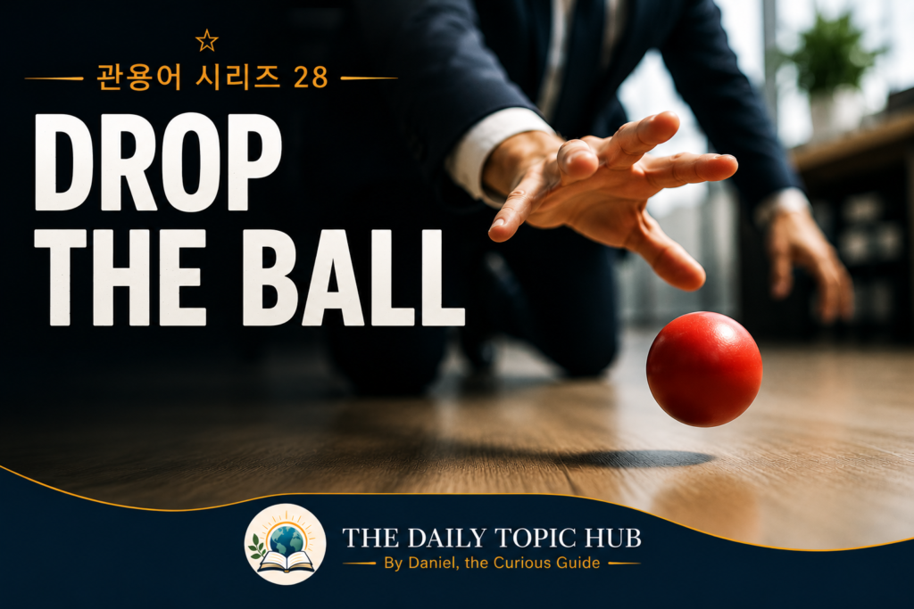 관용어 시리즈 #28: Drop the Ball