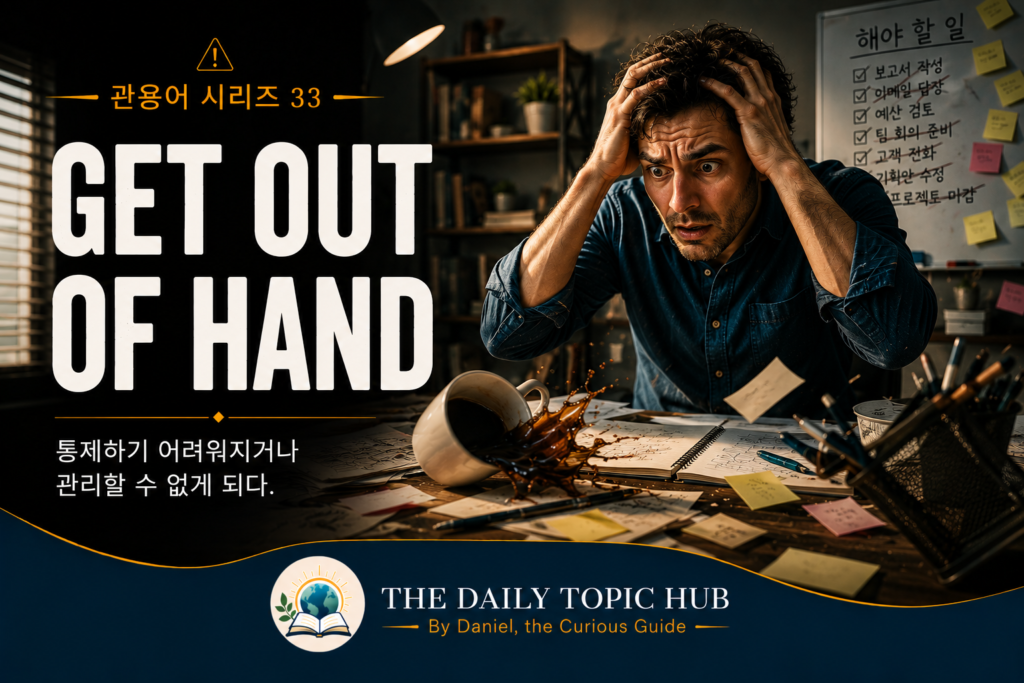 관용어 시리즈 #33: Get Out of Hand