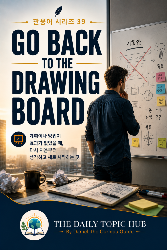관용어 시리즈 #39: Go Back to the Drawing Board