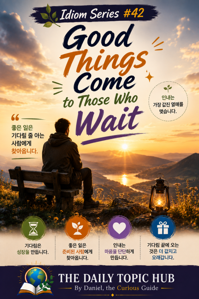 관용어 시리즈 #42: Good Things Come to Those Who Wait