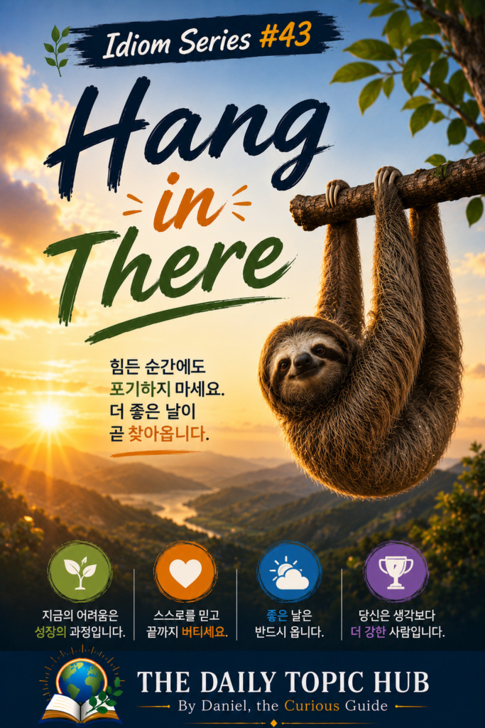 관용어 시리즈 #43: Hang in There
