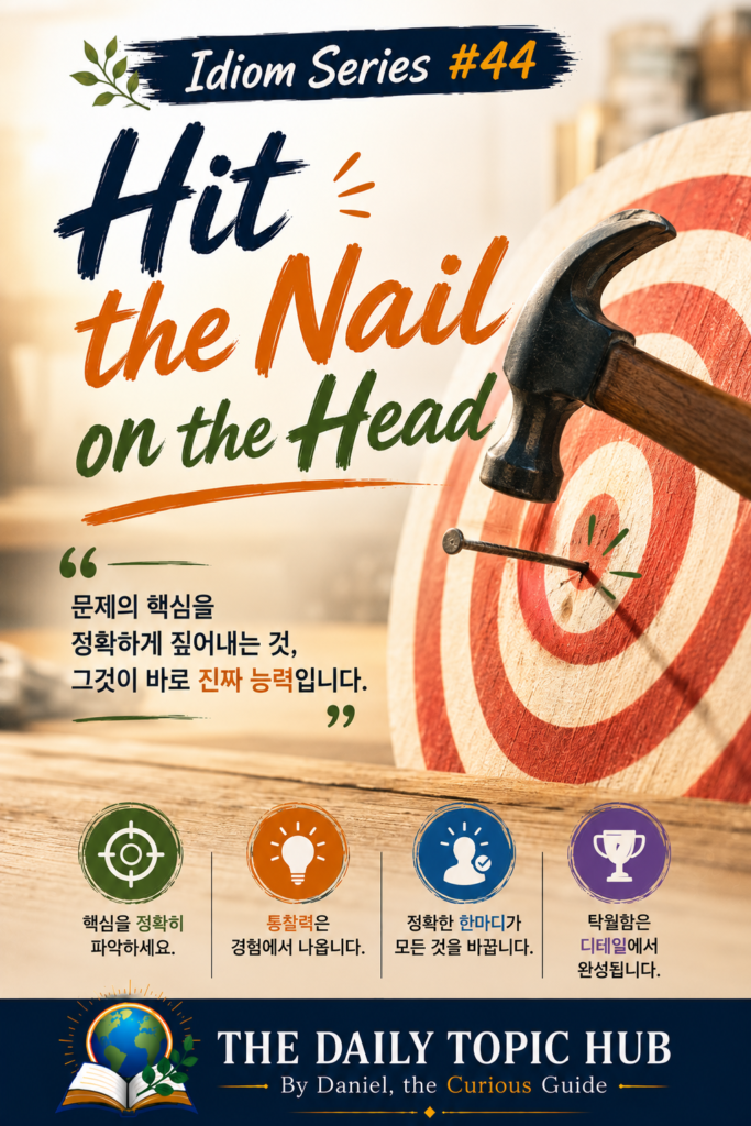 관용어 시리즈 #44: Hit the Nail on the Head