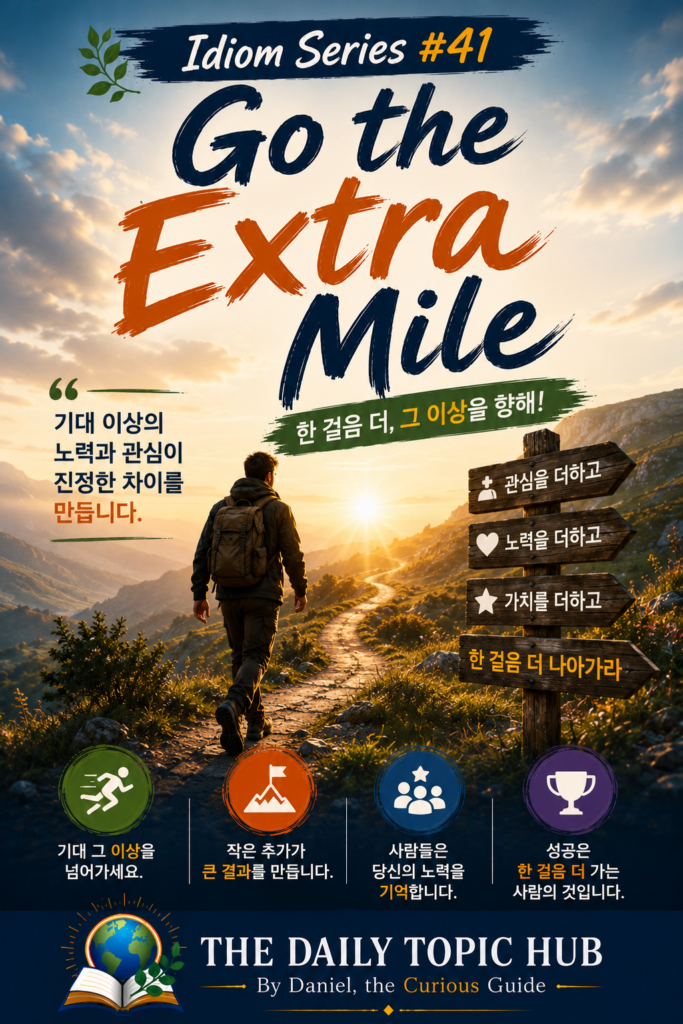 관용어 시리즈 #41: Go the Extra Mile
